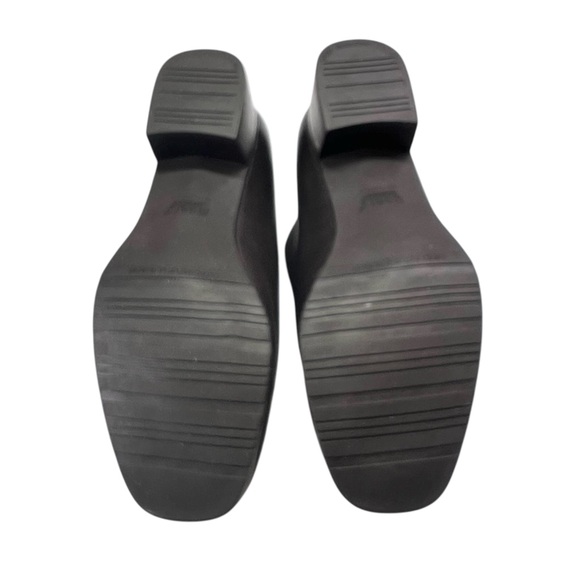 Munro American Solano Suede Leather Block Heel Loafers 6.5 W Chocolate Brown USA - Picture 7 of 11